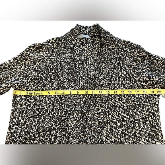 Black and white cardigan with open front size M - Picture 4 of 7